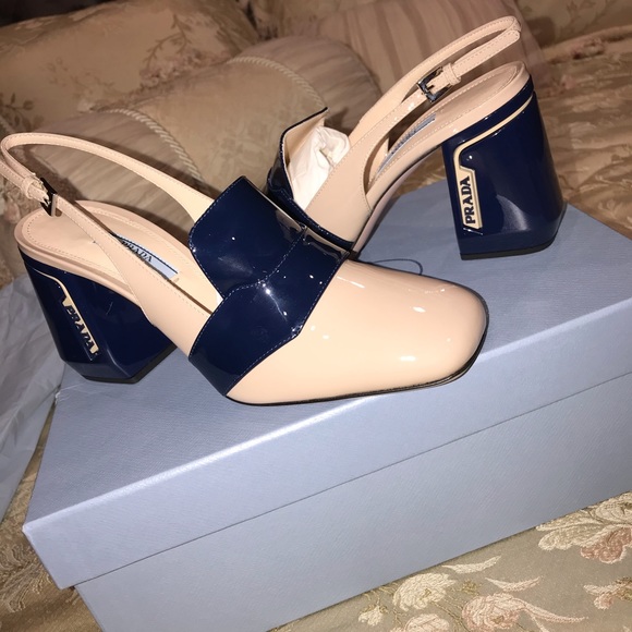 Prada Loafer Slingback Pump - Picture 1 of 9